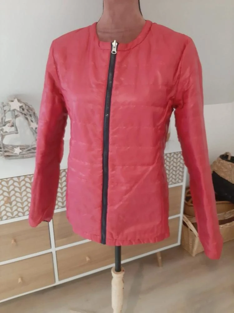 🔵Reversible quilted jacket Women size 38/M – photo 3